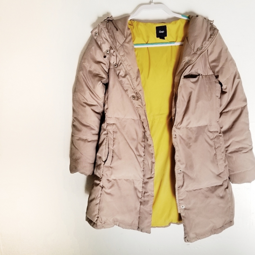 Gap Puffer Jacket Brown Size XS